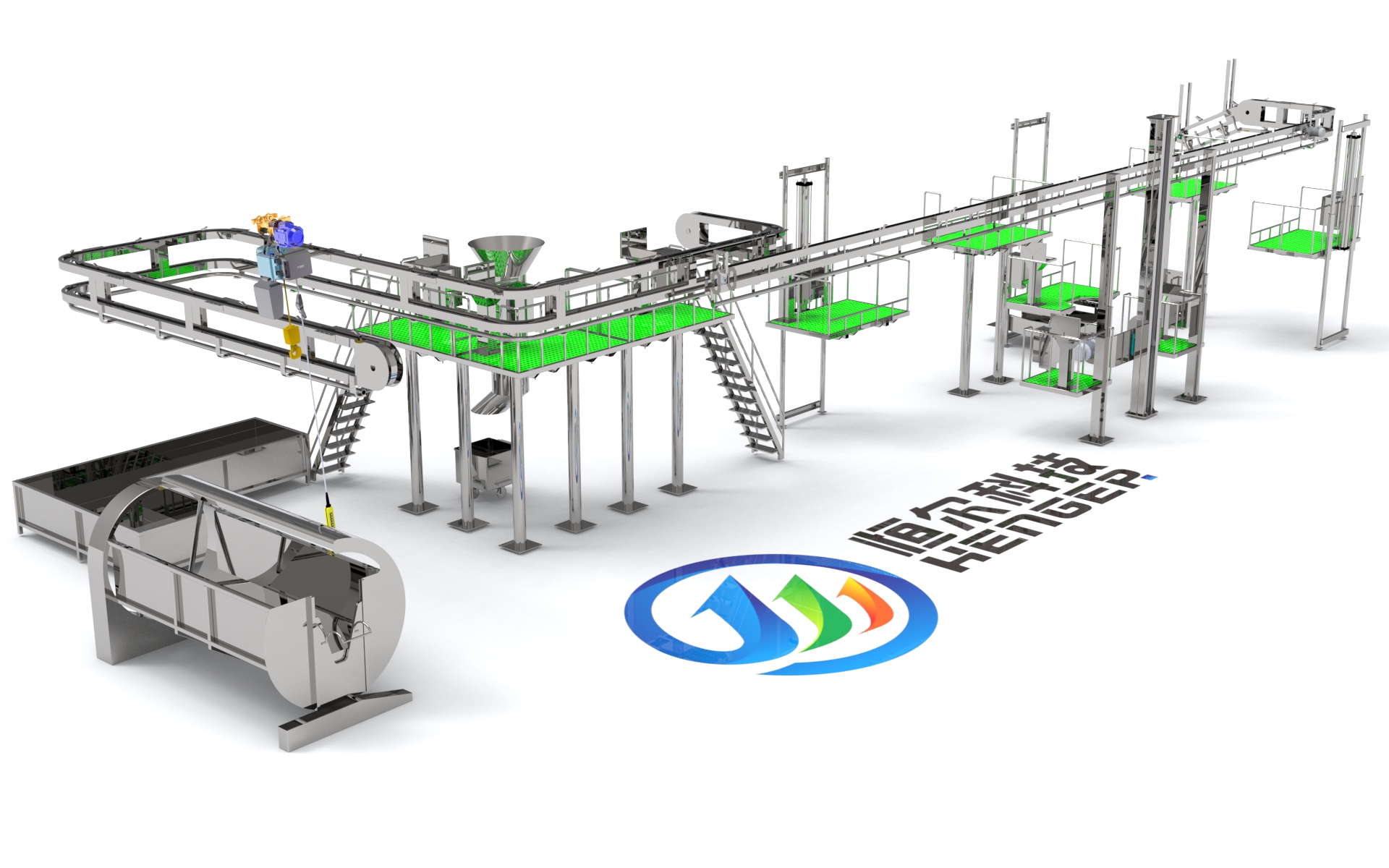 Equipos comerciales para sacrificio de ganado que cumplen con Halal | Línea automática de sacrificio de ganado (personalizable) - Henger Manufacturing