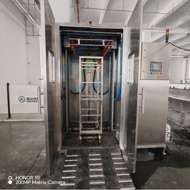 Equipo de limpieza industrial Alimento Cartero de acero inoxidable Aperquería para lavadora para fumar Lavadora para fumar 
