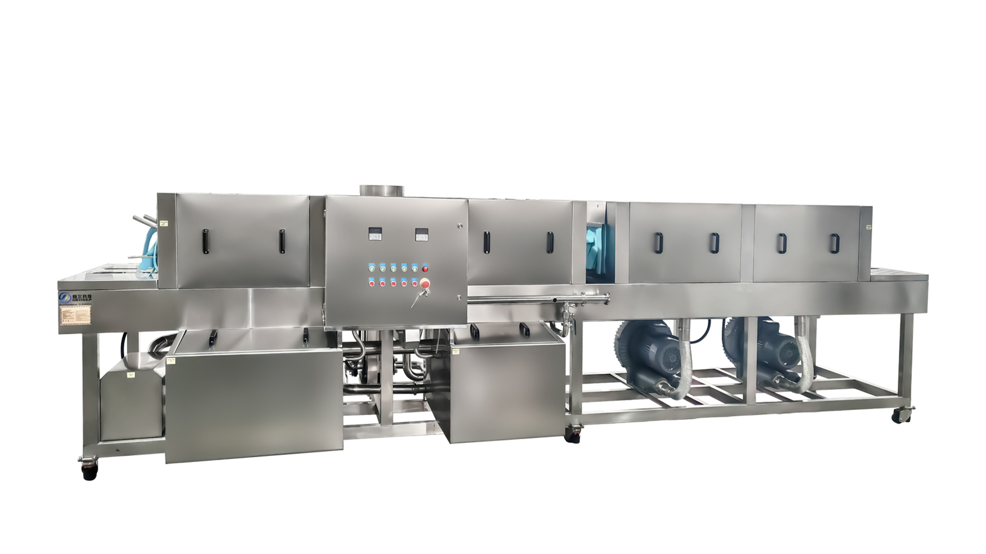Lavadora automática de cajas tipo túnel con transportador - SD Henger Group 